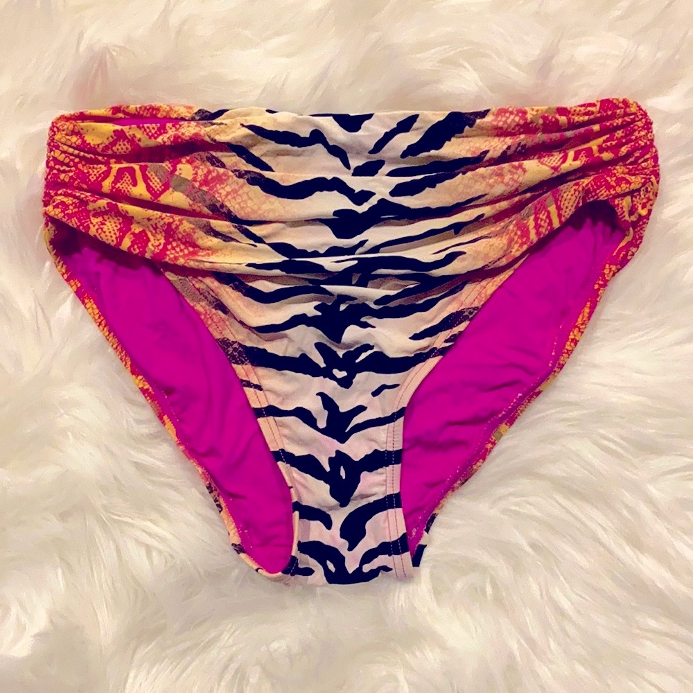 Animal Print Bikini Bottoms- Size Small